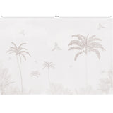 Mural de parede Sepia Tropical Palm Trees