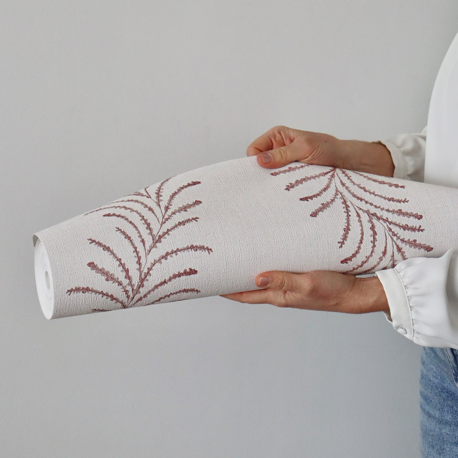 Papel pintado Ondine granate