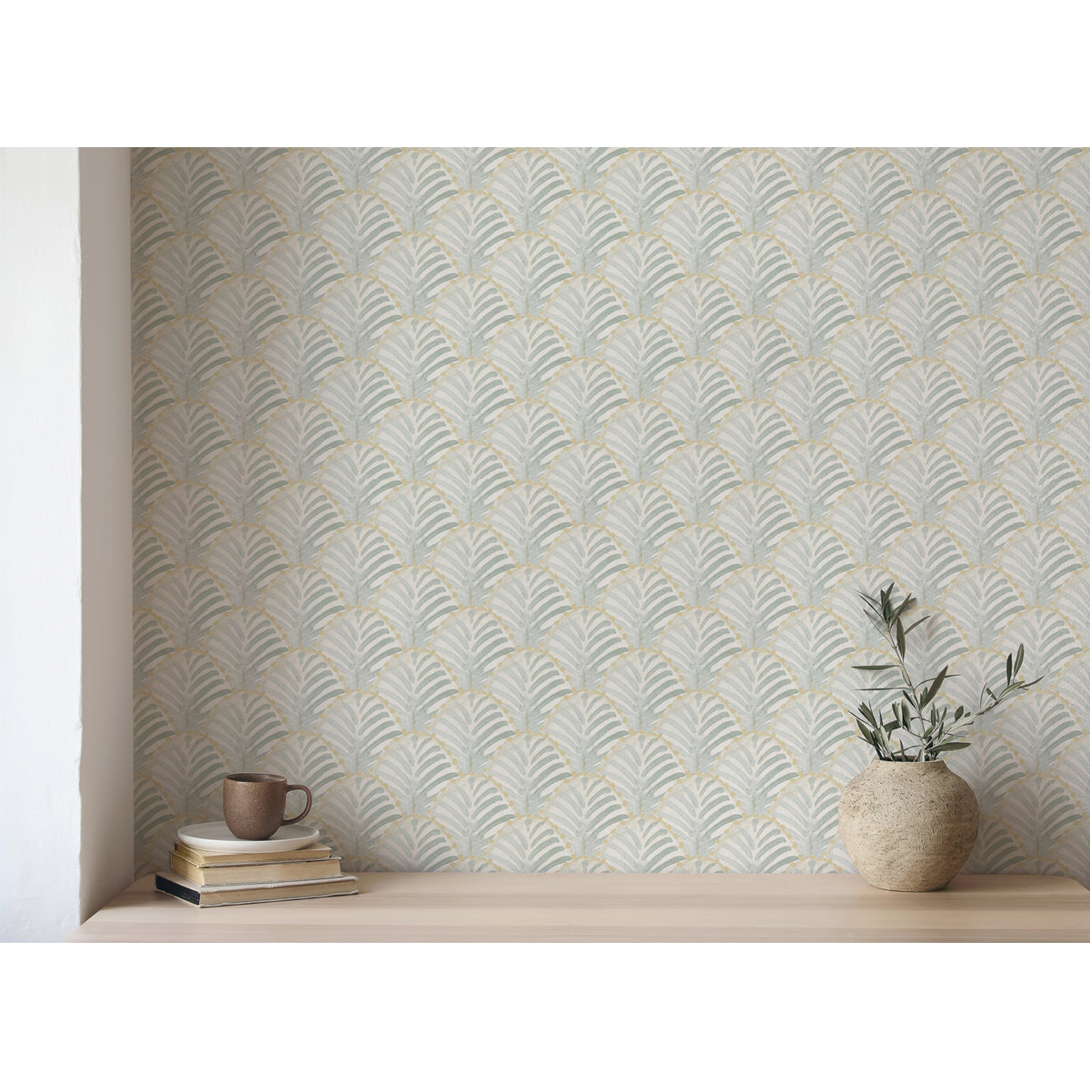 Papel pintado Les Coquilles Aguamarina