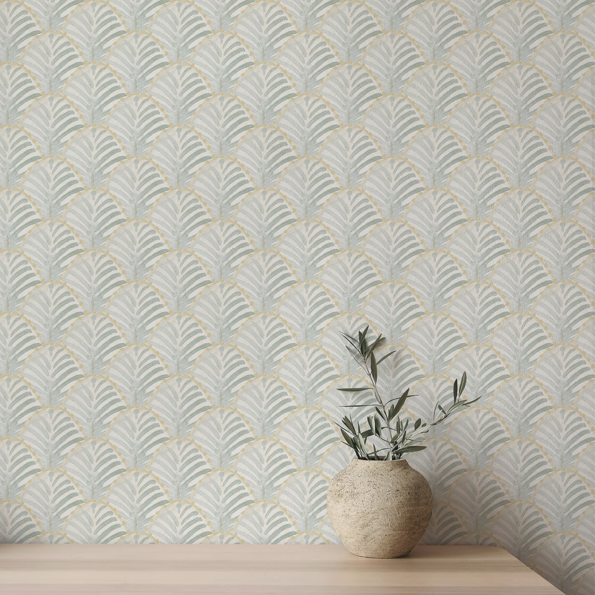 Papel pintado Les Coquilles Aguamarina