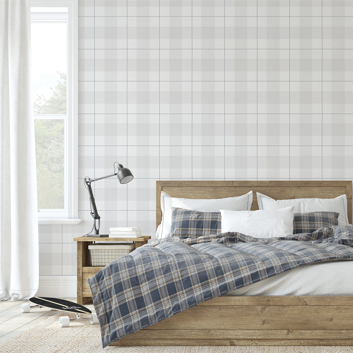 Papel pintado Blue Tweed