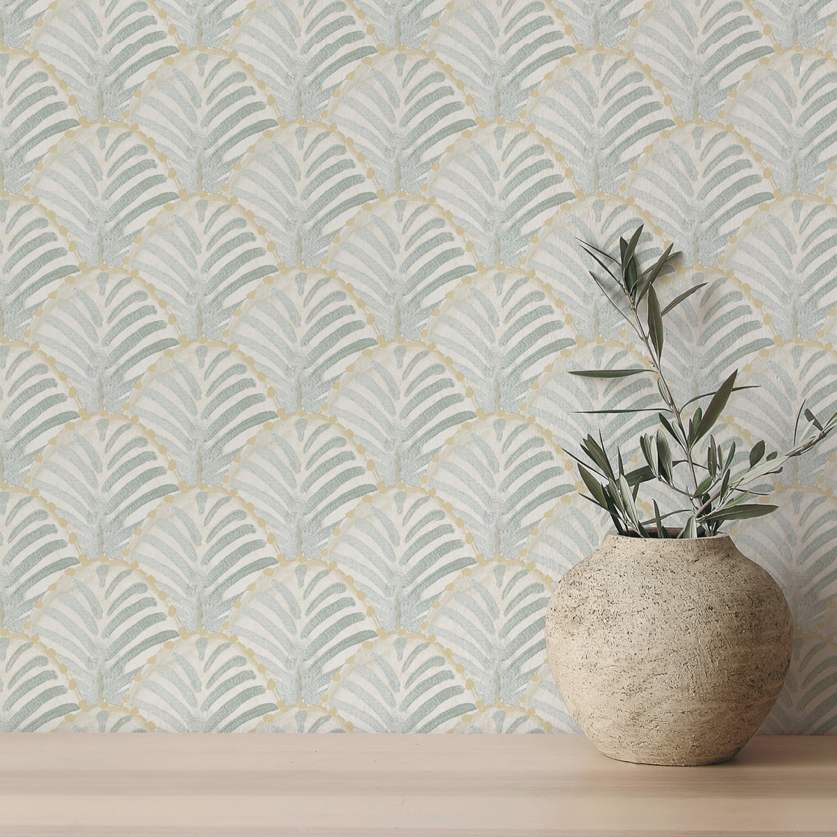 Papel pintado Les Coquilles Aguamarina