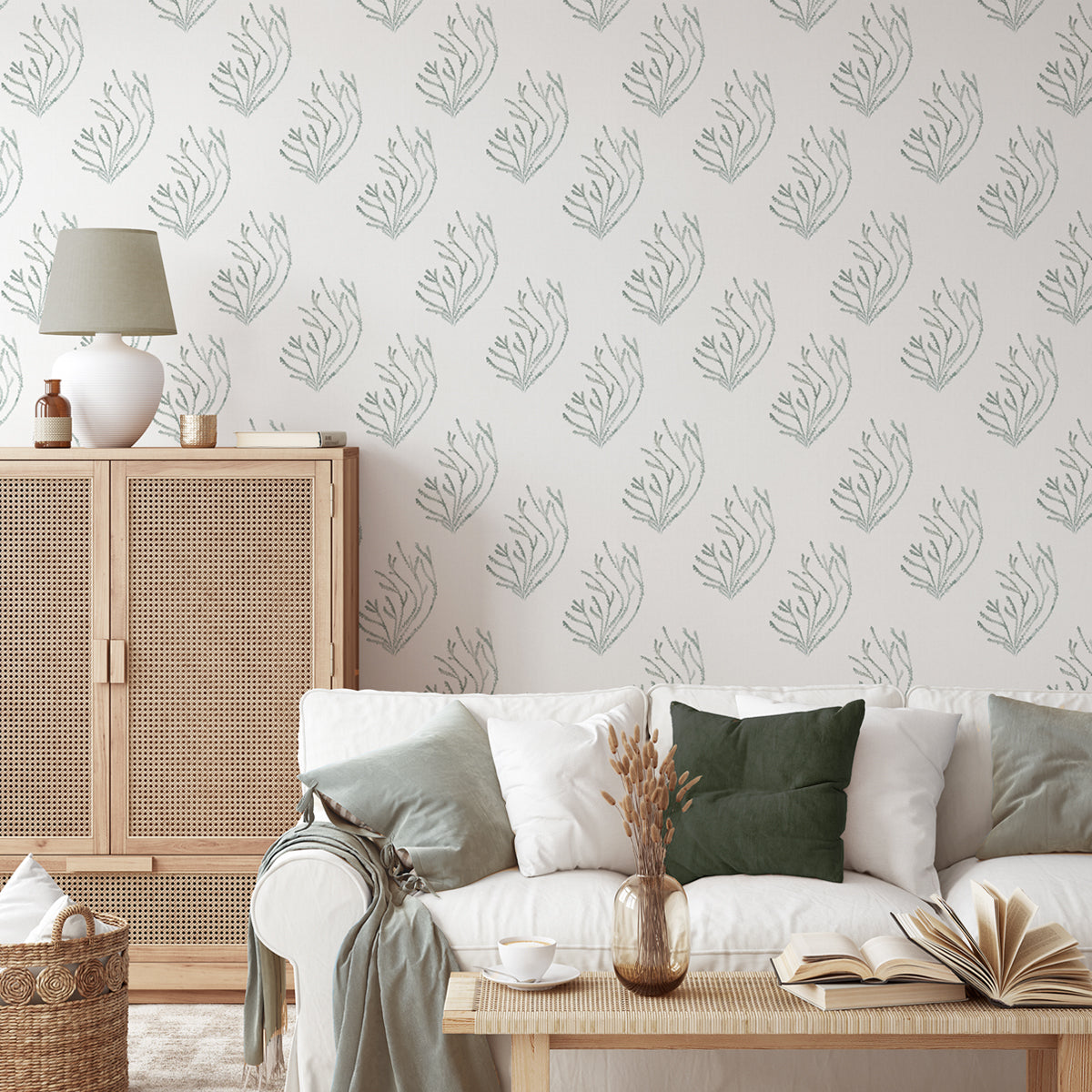 Papel pintado Veridiana verde