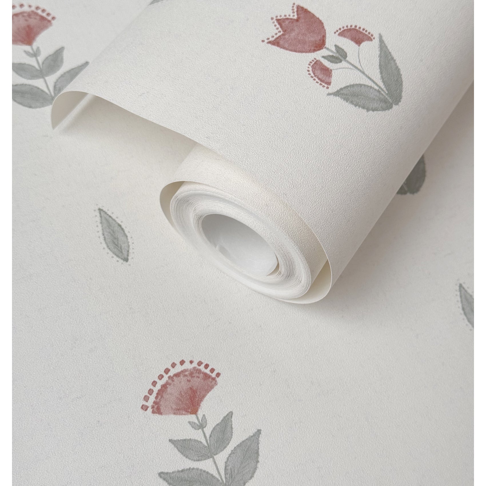 Papel pintado Indian Flowers Aqua Coral