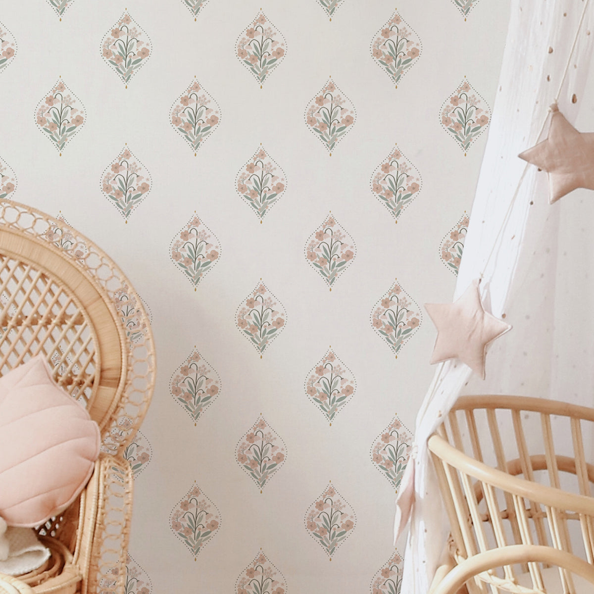 Papel pintado infantil Flores Arabesc
