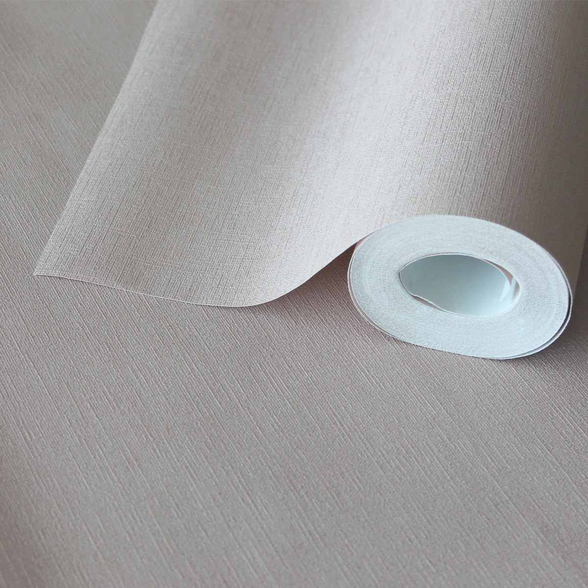 Papel pintado textura lino rosa antiguo mauve