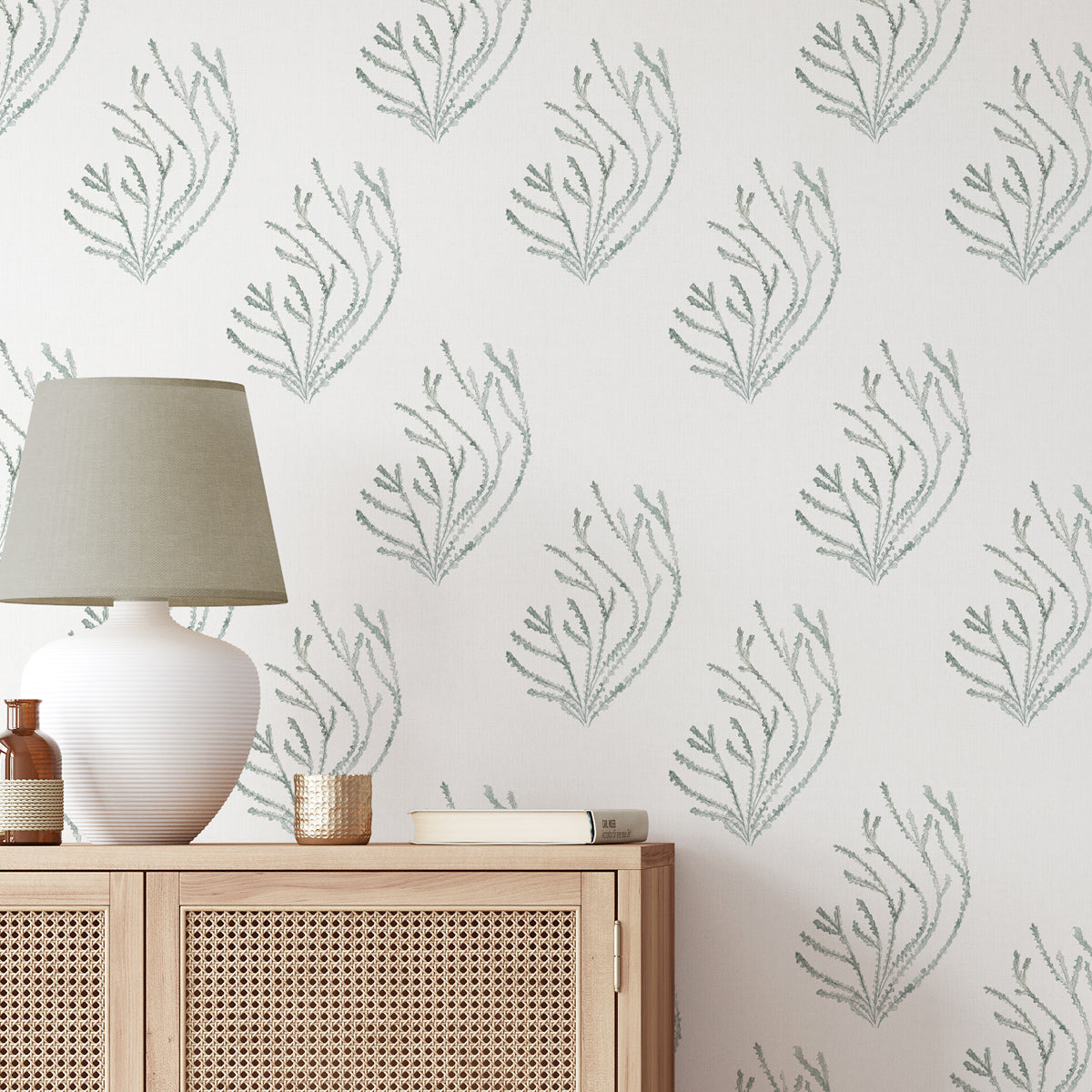 Papel pintado Veridiana verde