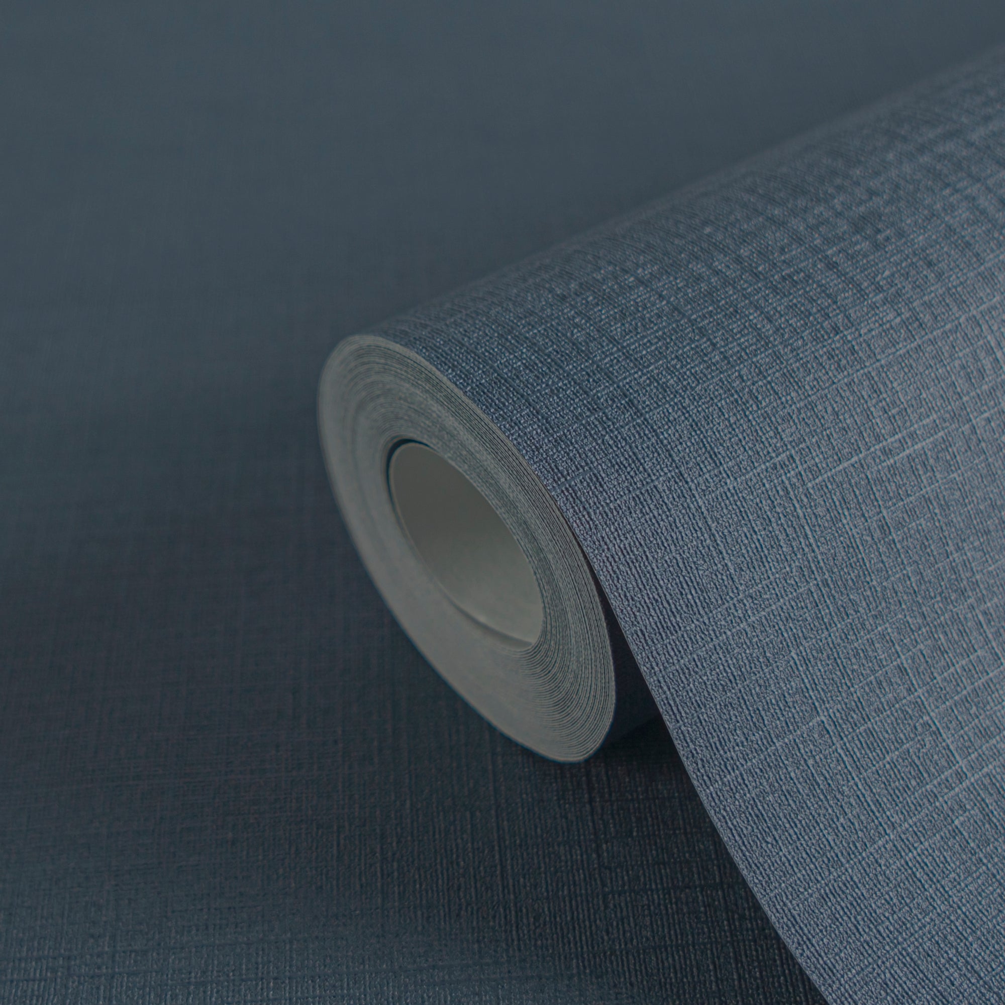 Papel pintado vinílico azul textura tela para la decoración de interiores