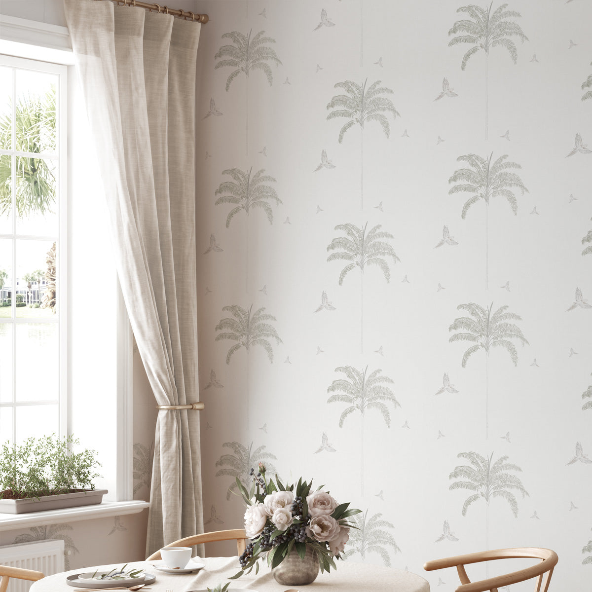 Papel pintado Vinílico extra lavable para decoración del comedor