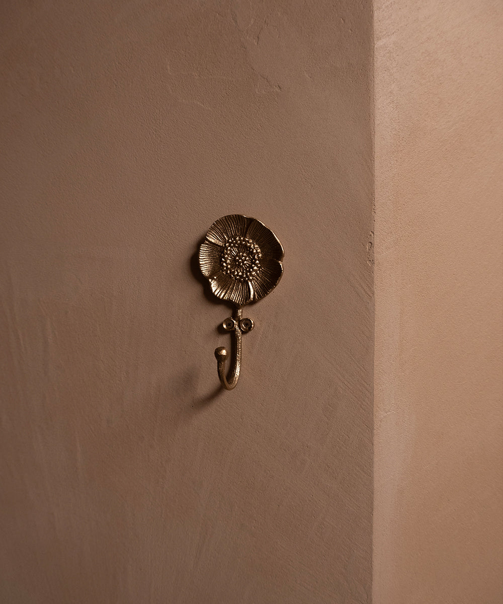 Perchero de pared Flor para decoración de cuartos de niñas