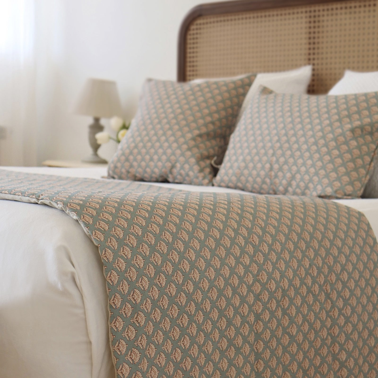 Plaid estampado romántico para la decoración del dormitorio