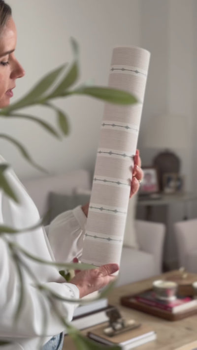 Detalles papel pintado de rayas Cadenza Petite Alfmabi