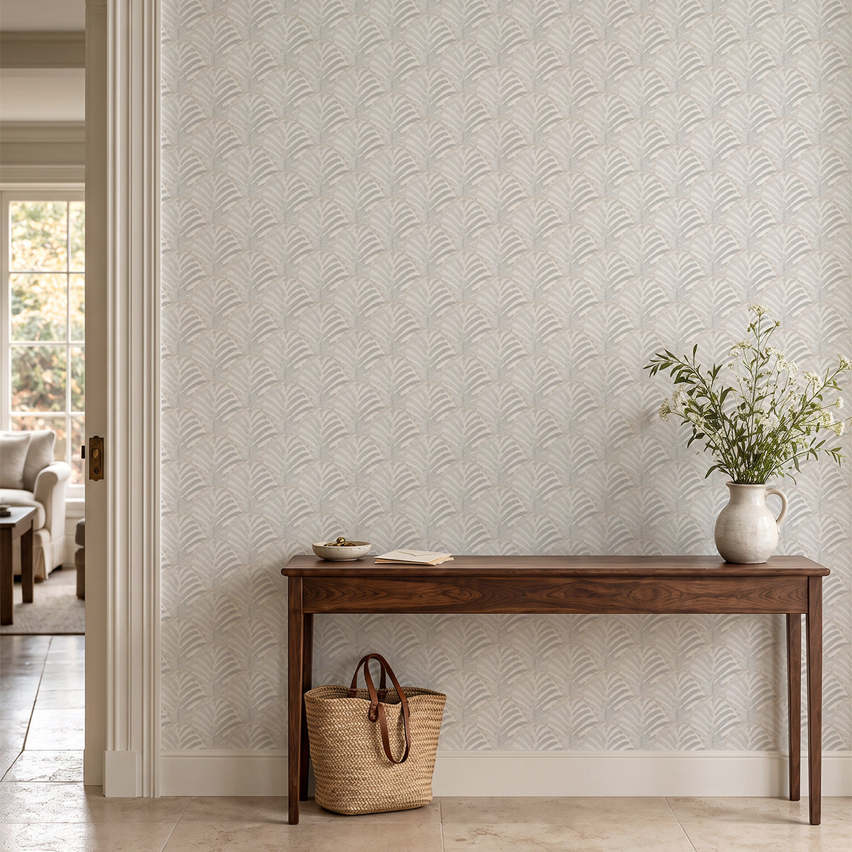 Papel pintado Les Coquilles Gray Sand