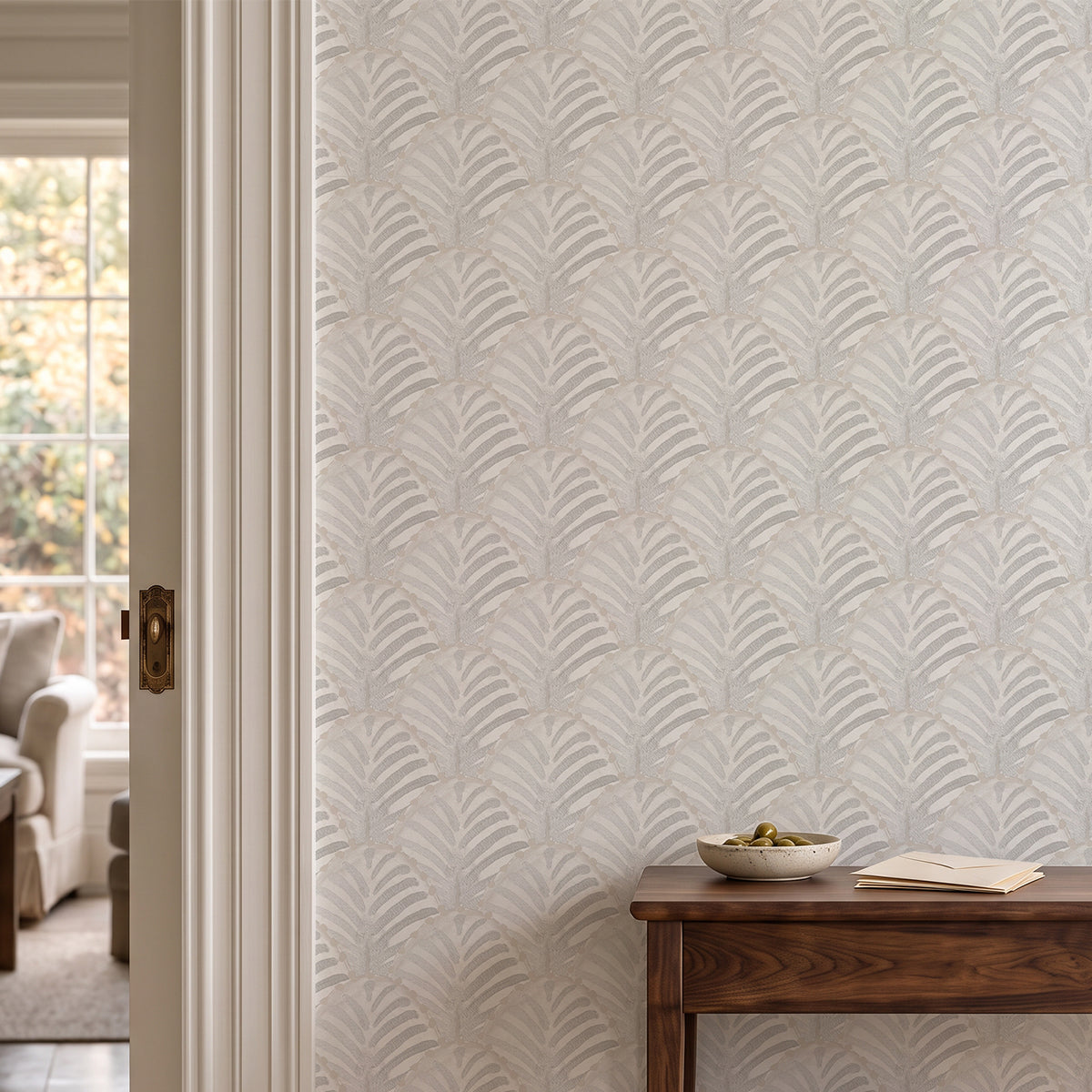 Papel pintado Les Coquilles Gray Sand