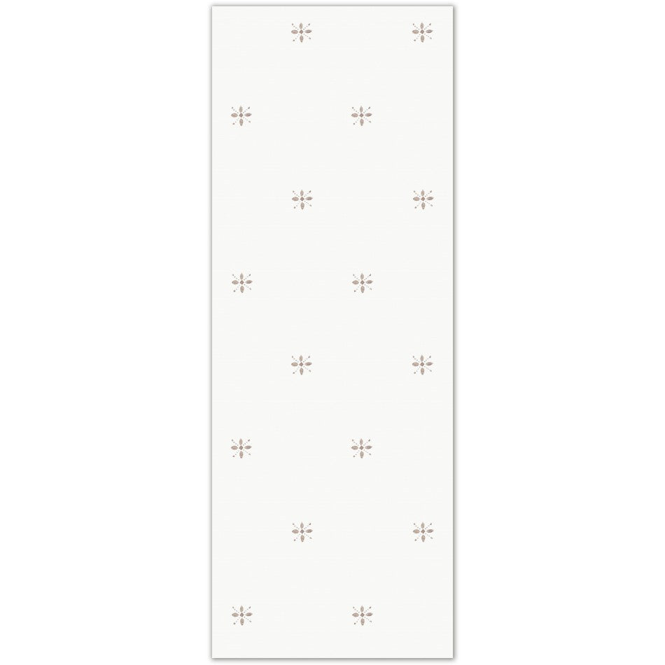 El papel pintado Nieve oro presenta un diseño geométrico discreto para decorar la pared del salón, comedor, dormitorios o cuartos de baño con sobridad y estilo