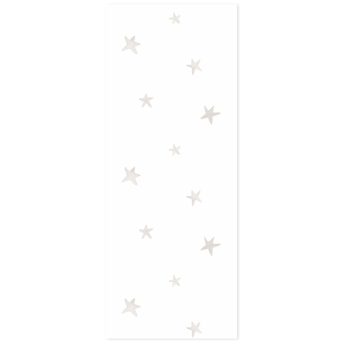 Da un toque cálido al cuarto infantil Papel Pintado Estrellas tonos beige con dibujos de estrellas beige sobre fondo blanco. Perfecto para dar vida y alegría a la decoración  infantil.