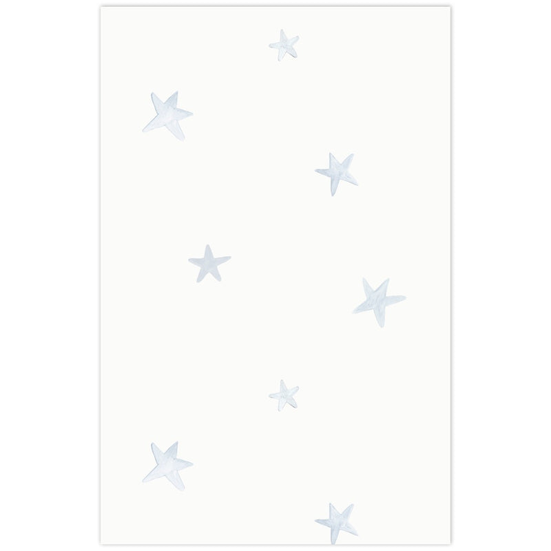Descubre nuestro Papel Pintado Estrellas tonos azul diseñado con dibujos de estrellitas de color azul. Perfecto para decorar cuartos de niños con un toque playero y alegre.