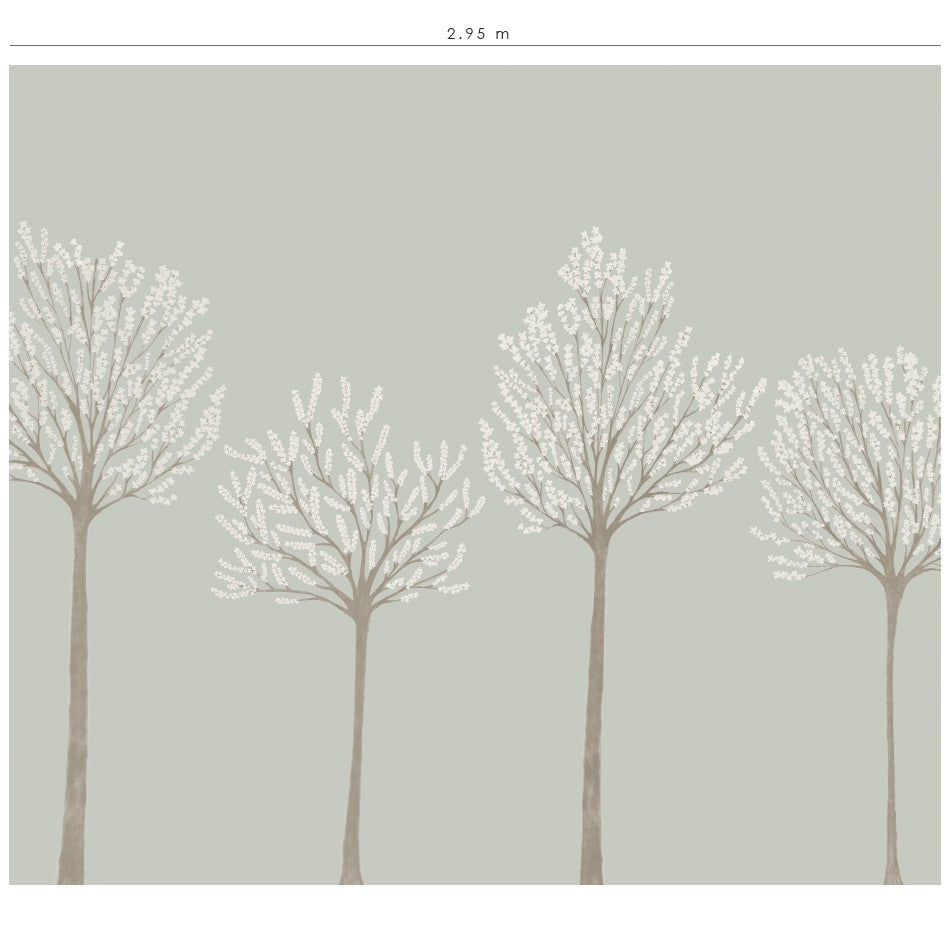 Mural de pared Arboleda verde