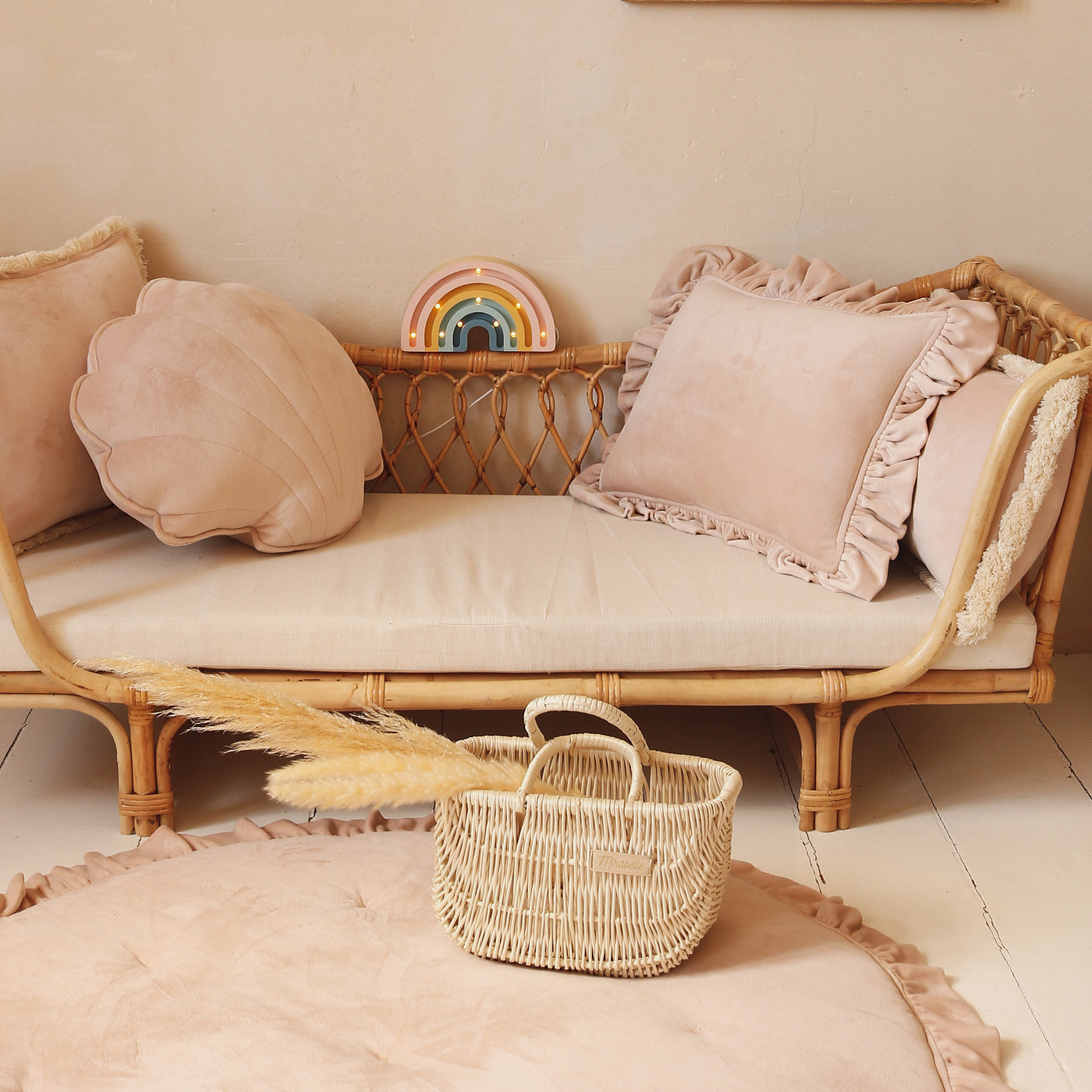 Cojín decorativo de concha para habitación romántica de niñas