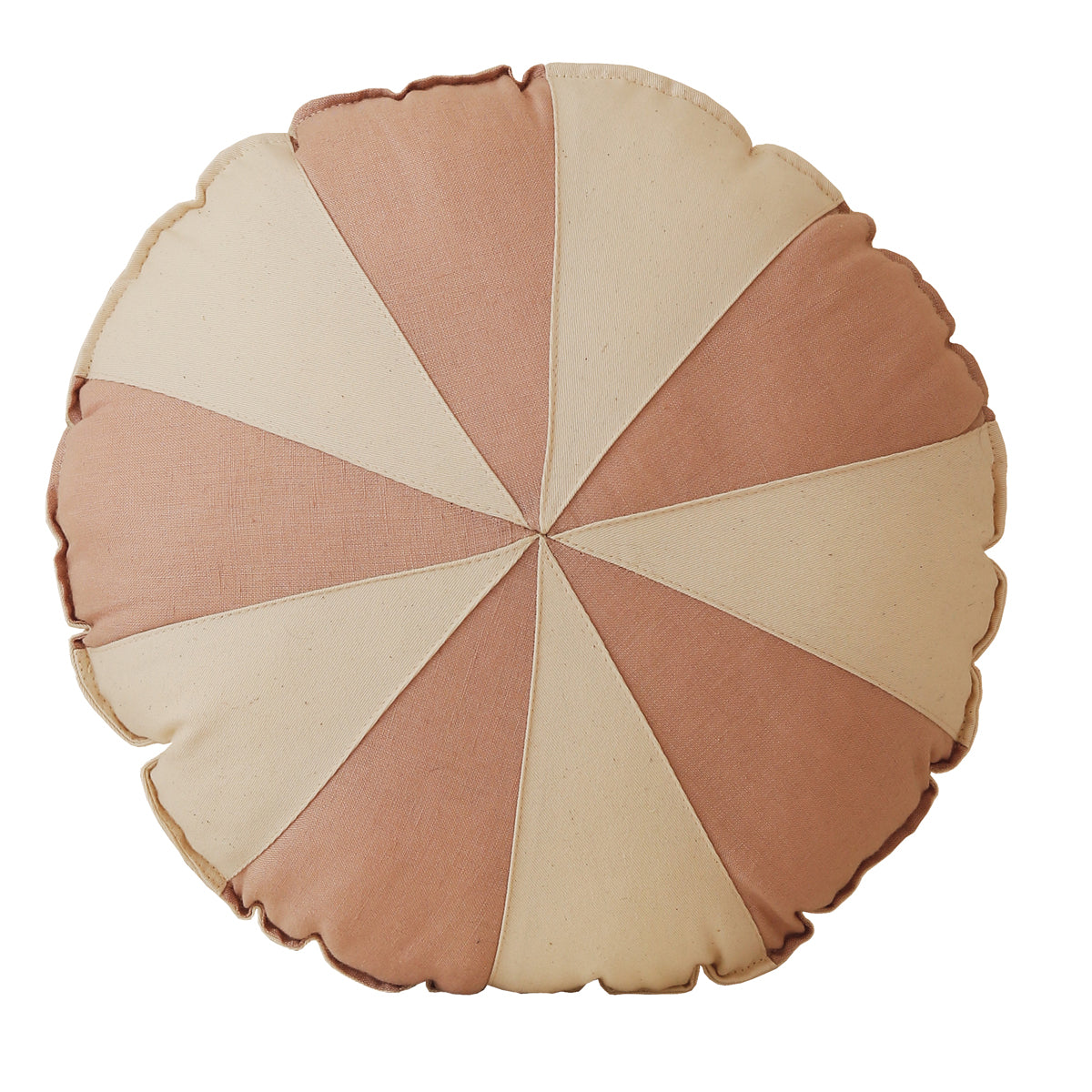 Cojín rosa y crudo para decoración de habitación de niños