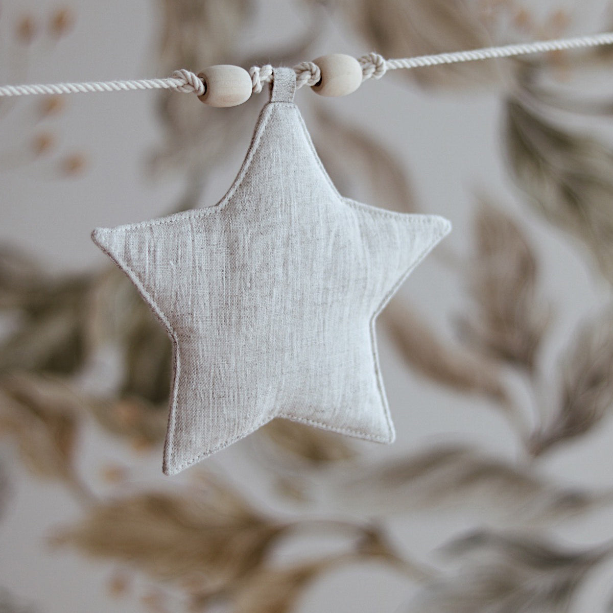 Guirnalda Estrellas beige arena