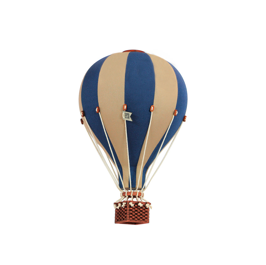 Globo colgante azul navy y beige