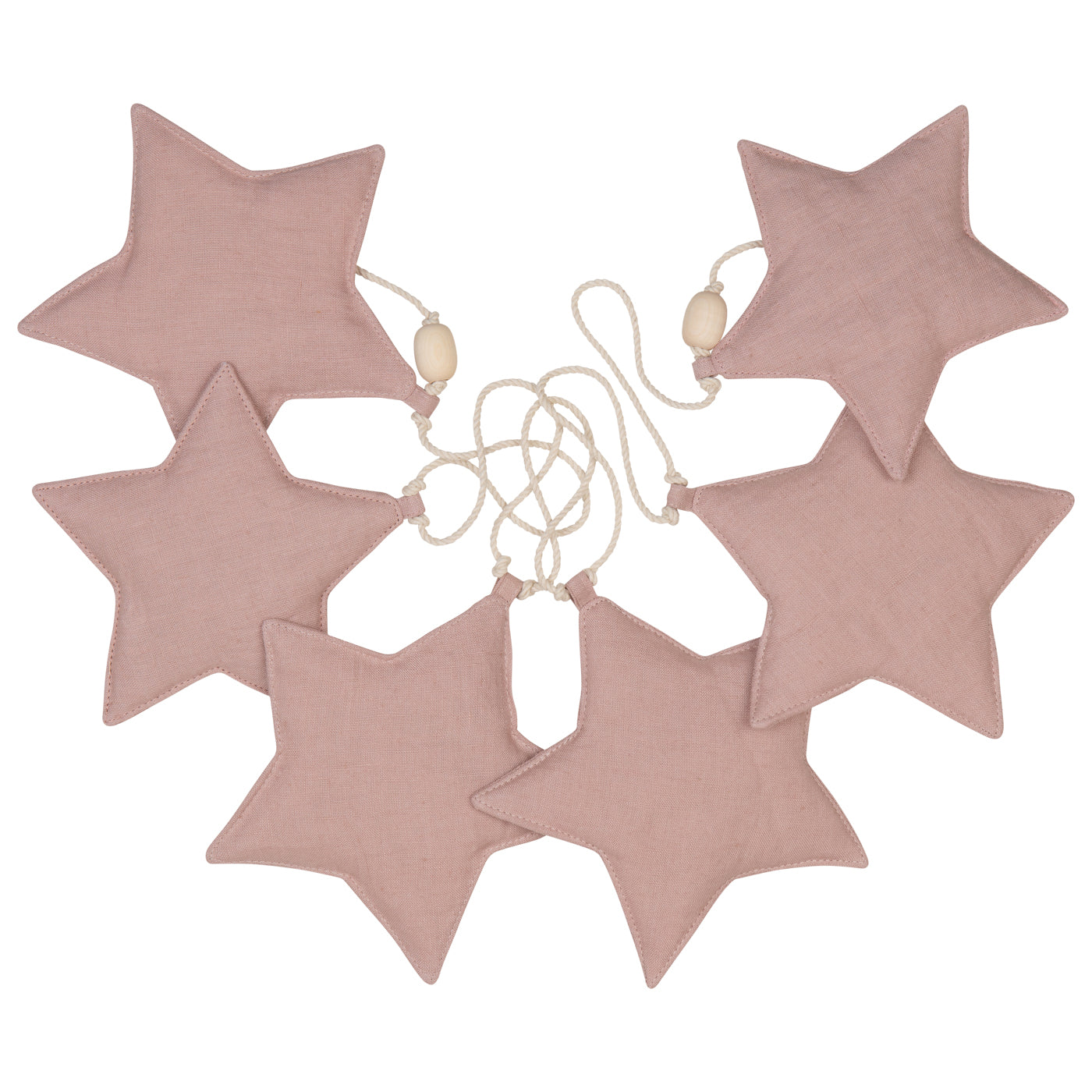 Guirnalda Estrellas rosa claro