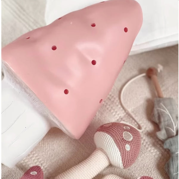 Lampara seta rosa vintage peque para decoración de habitación de niñas