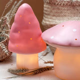 Small pink mushroom lamp