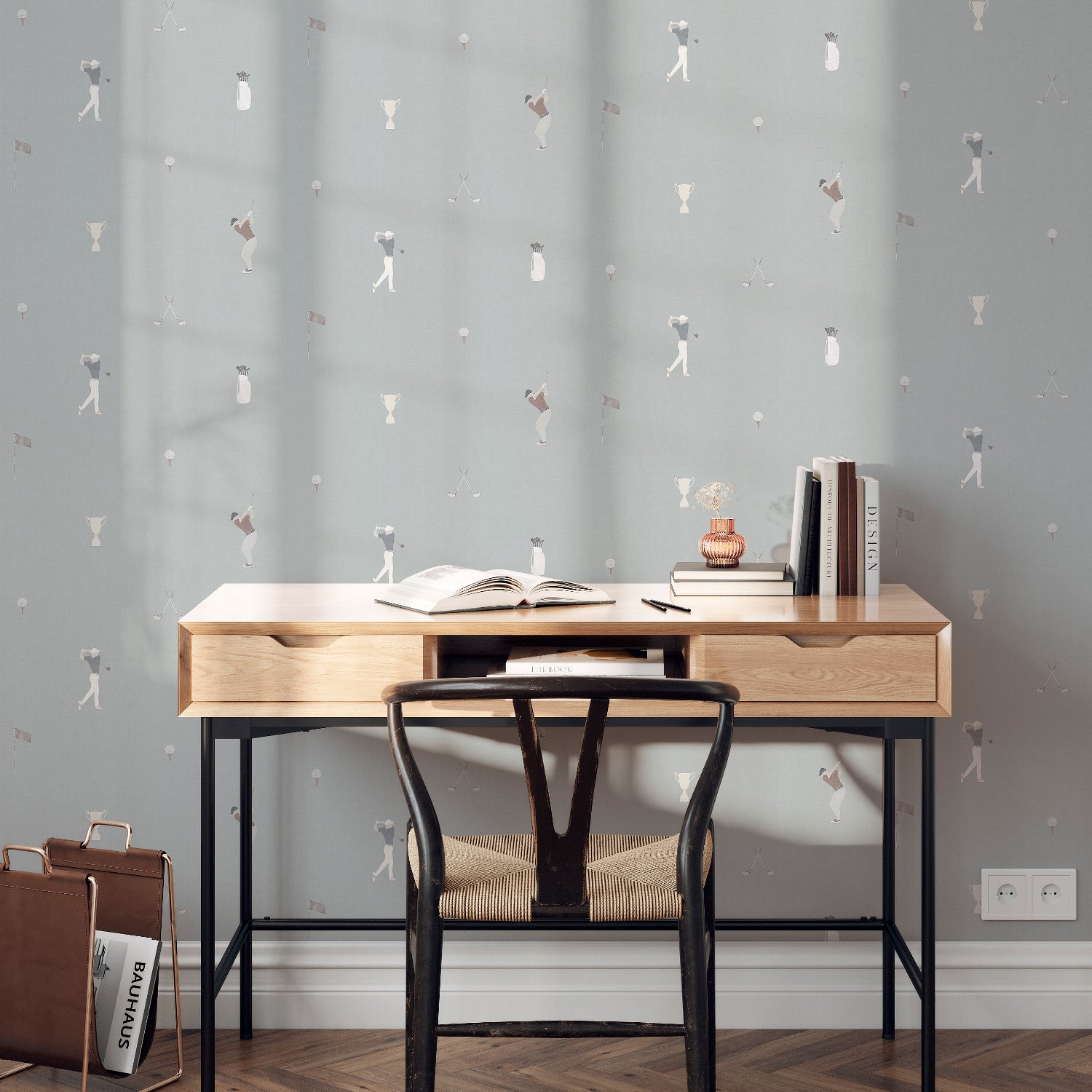 Papel pintado para cuartos de chicos tema Golf