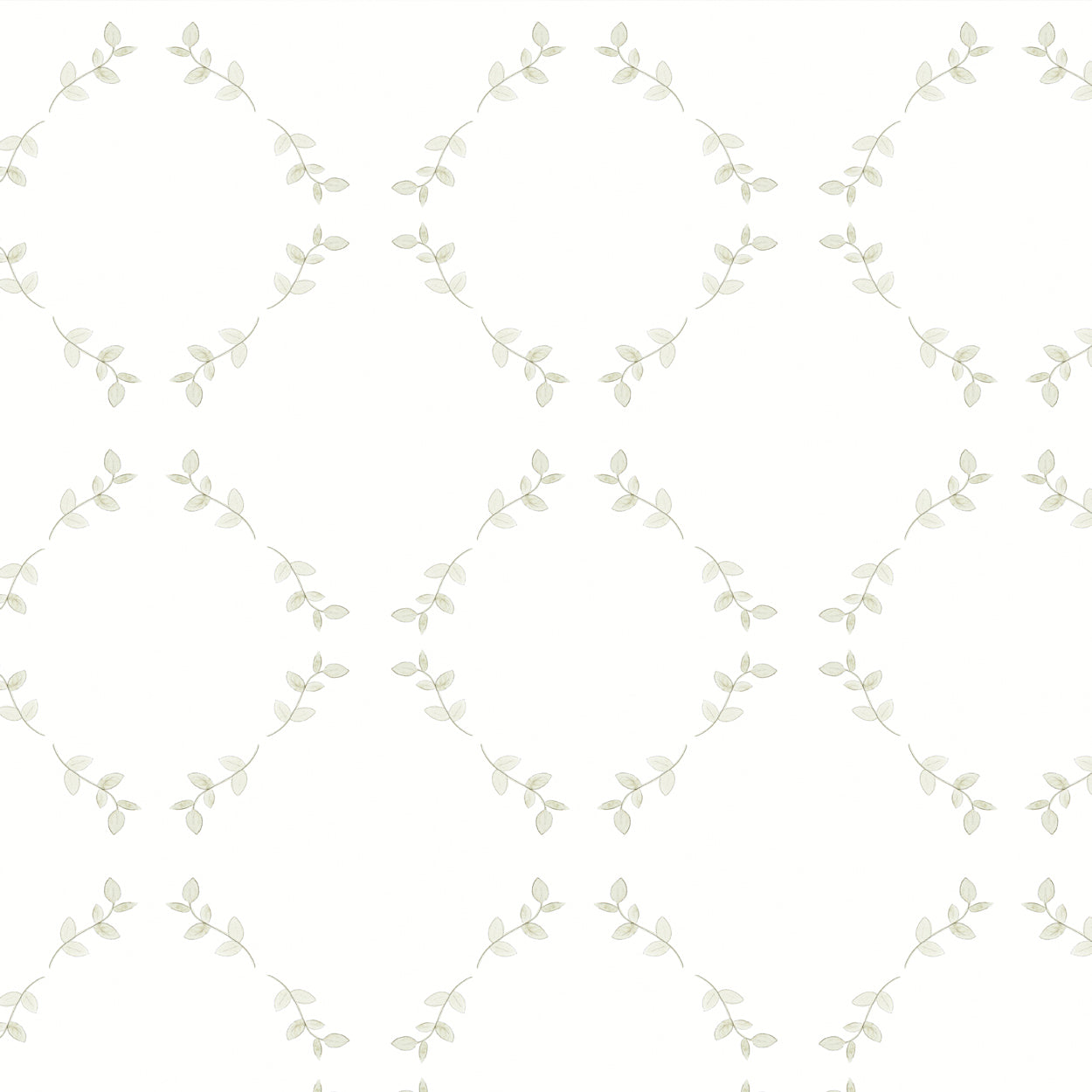 Papel pintado Ramitas geométricas con colores suaves para la decoración