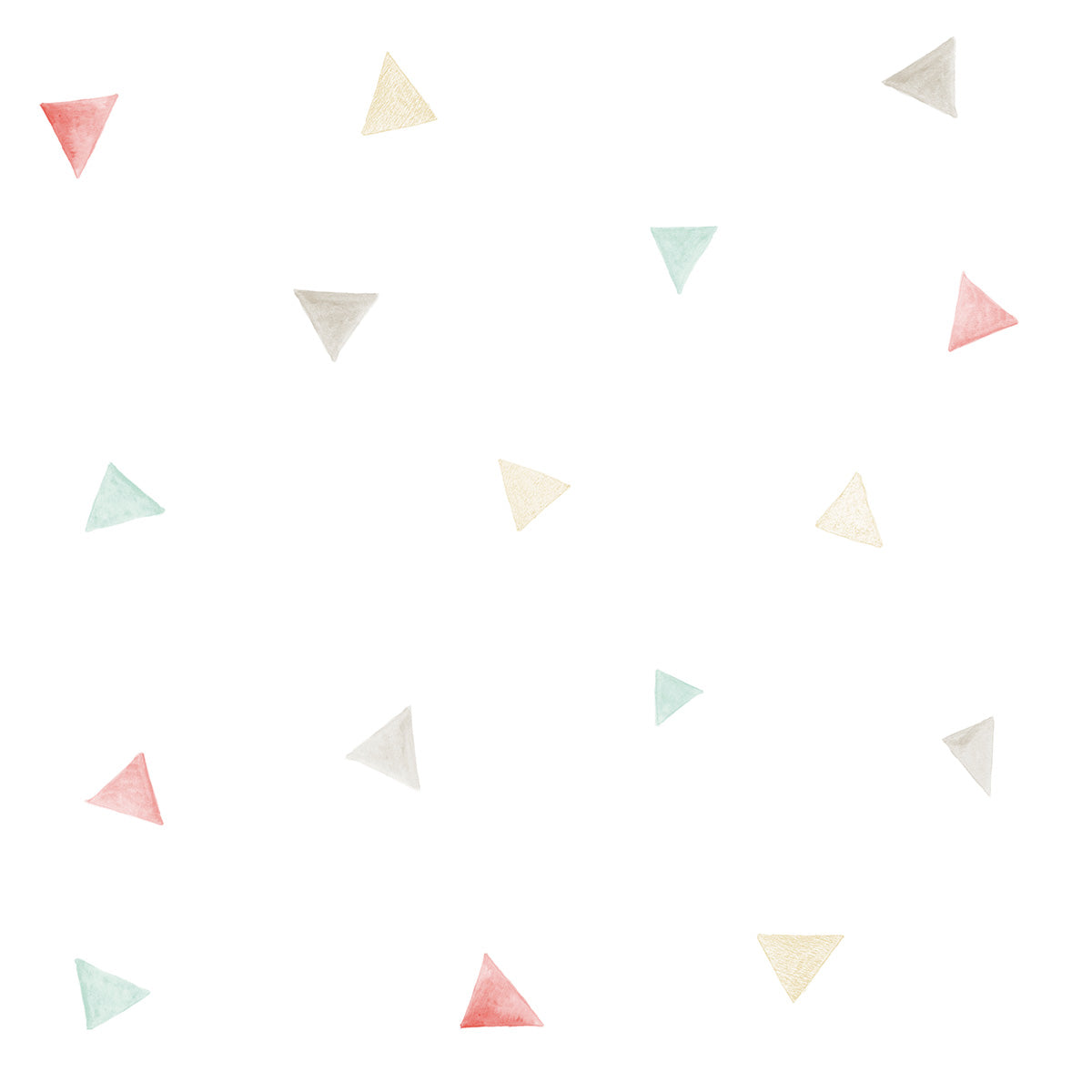 Papel pintado Triangulos de colores con diseño alegre